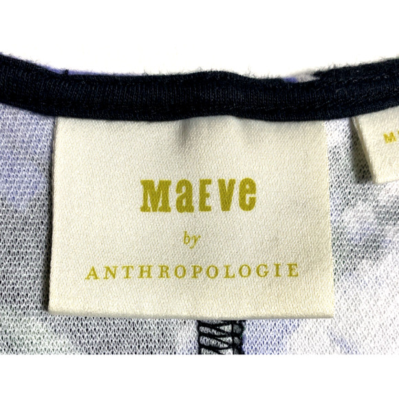 Anthropologie Maeve Floral Print Peplum Side Buttons Sleeveless Vest Tunic Top M - Picture 4 of 9